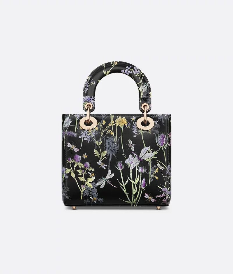 Christian Dior Small Lady Bag Black For Women 8in/20cm M0531OZBL_M911
