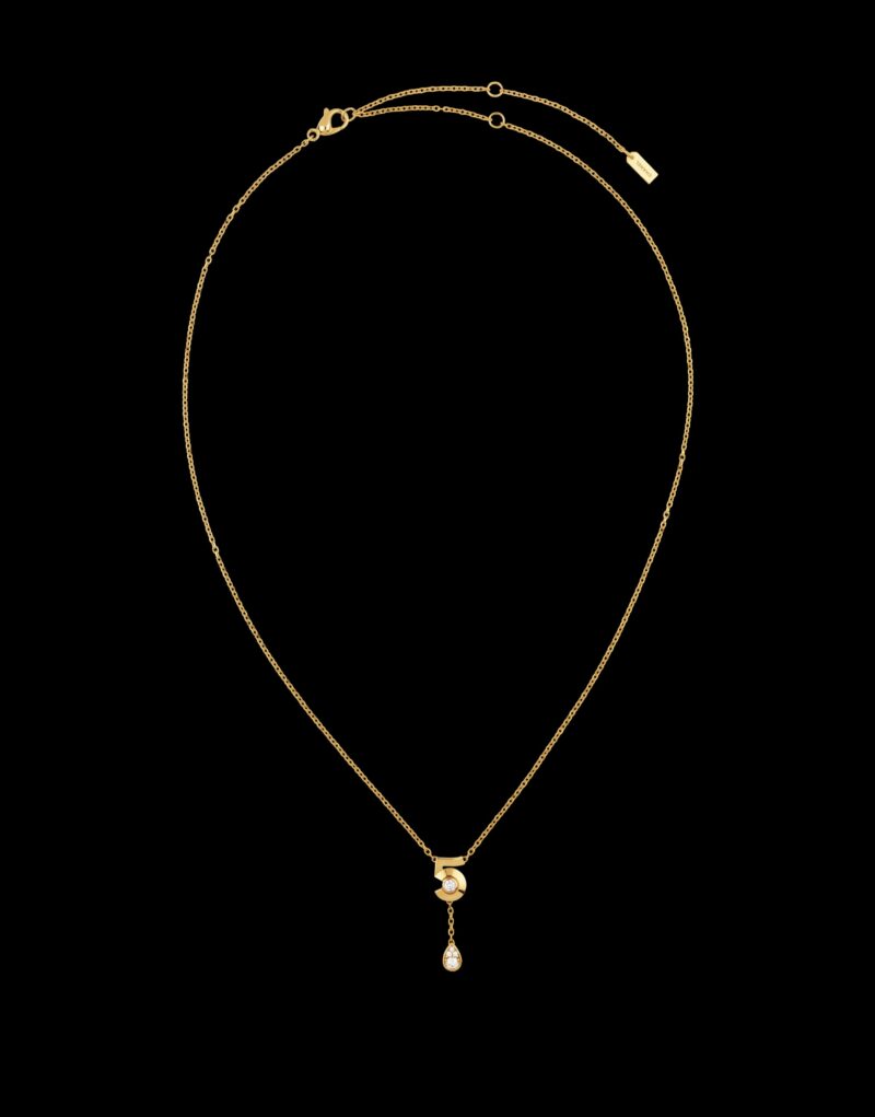 Chanel Extrait De N°5 Necklace Yellow Gold For Women J12904