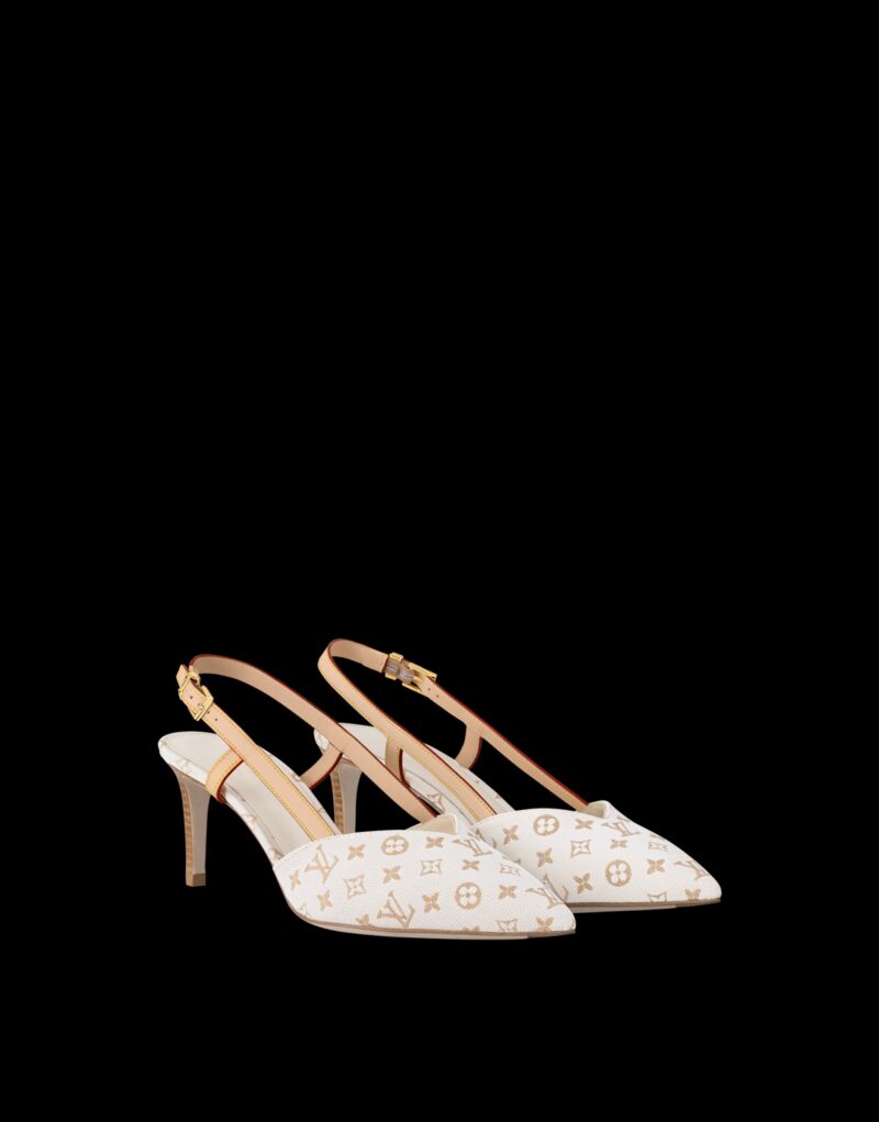 Louis Vuitton Allure Slingback Pump Beige For Women 1ADBVD