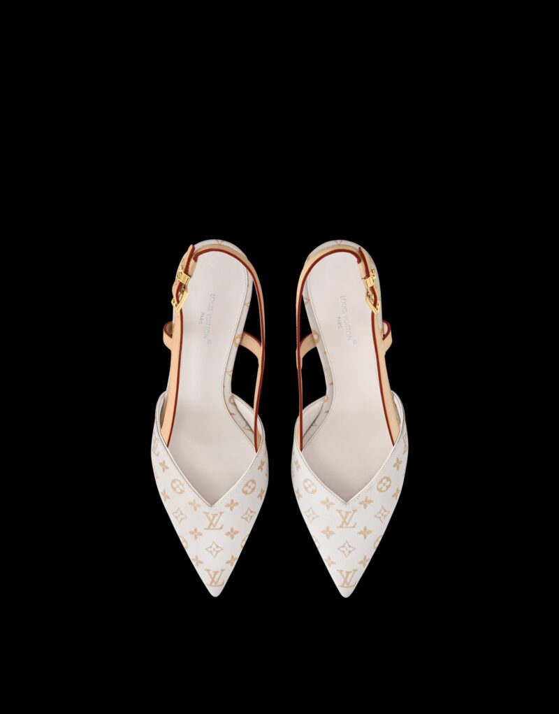 Louis Vuitton Allure Slingback Pump Beige For Women 1ADBVD