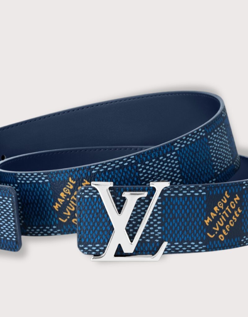 Louis Vuitton LV Initiales 40mm Reversible Belt Blue For Men M8645V