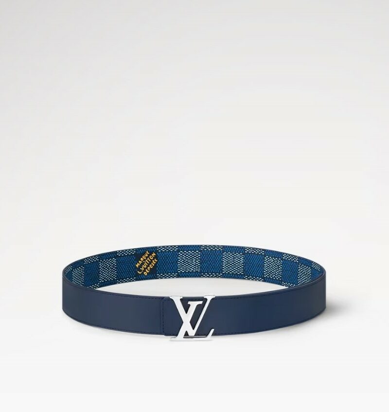 Louis Vuitton LV Initiales 40mm Reversible Belt Blue For Men M8645V
