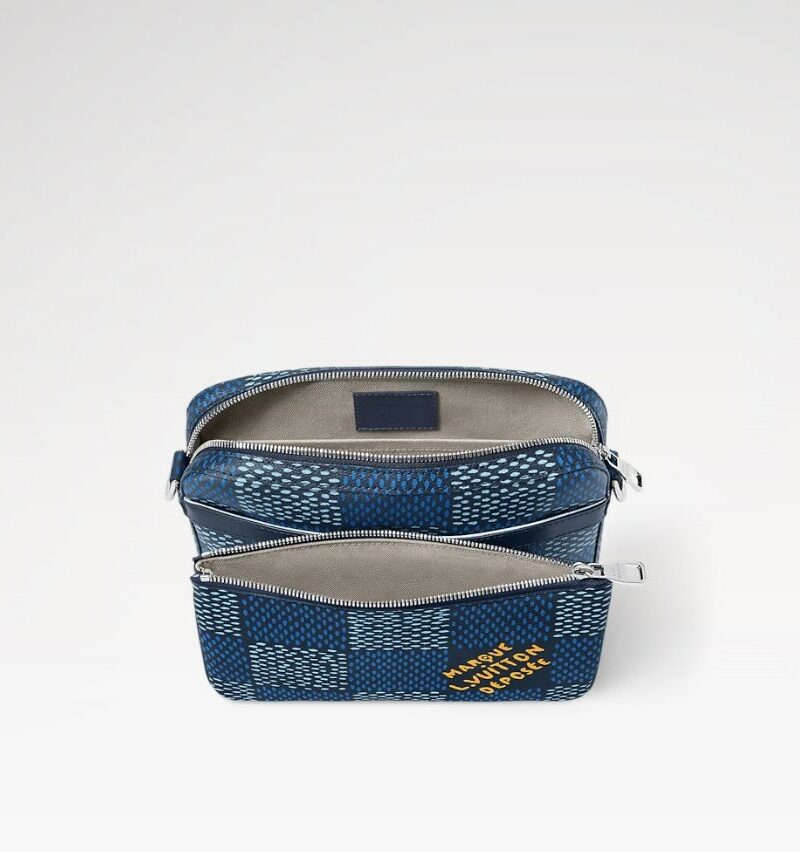 Louis Vuitton Trio Messenger Bag Blue For Men N40694 9.8in/25cm