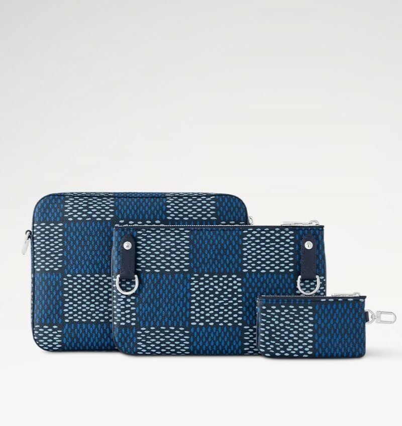 Louis Vuitton Trio Messenger Bag Blue For Men N40694 9.8in/25cm