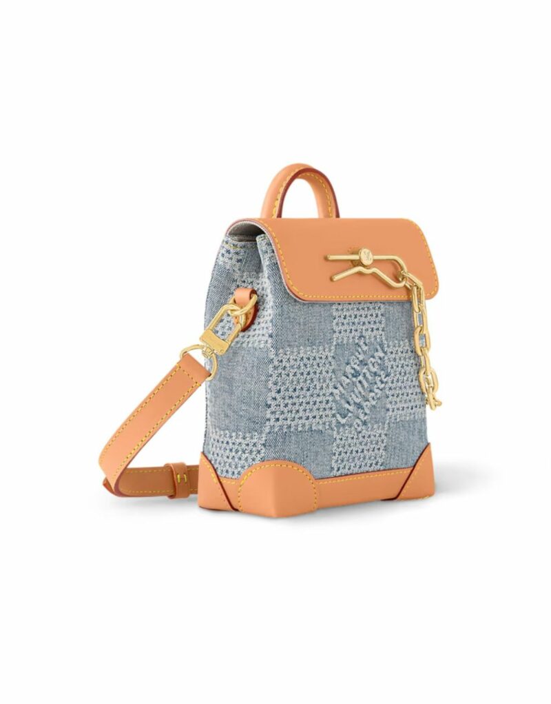 Louis Vuitton Nano Steamer Denim For Men 15cm/ 5.9in N40751