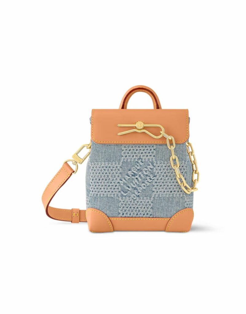 Louis Vuitton Nano Steamer Denim For Men 15cm/ 5.9in N40751