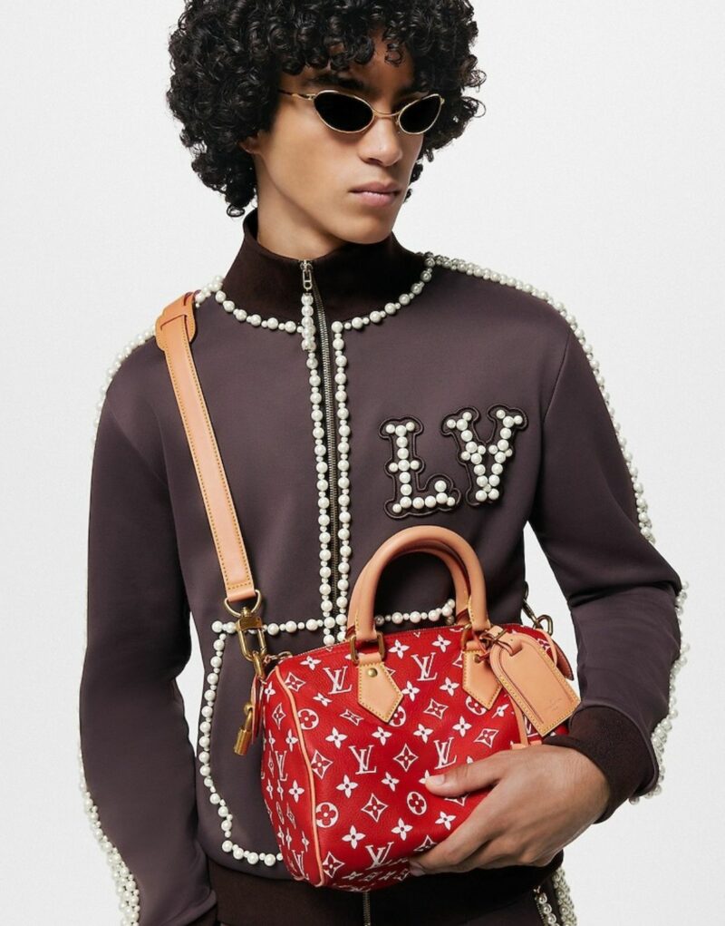 Louis Vuitton Speedy P9 Bandoulière 25 Red 25cm/9.8in M24425