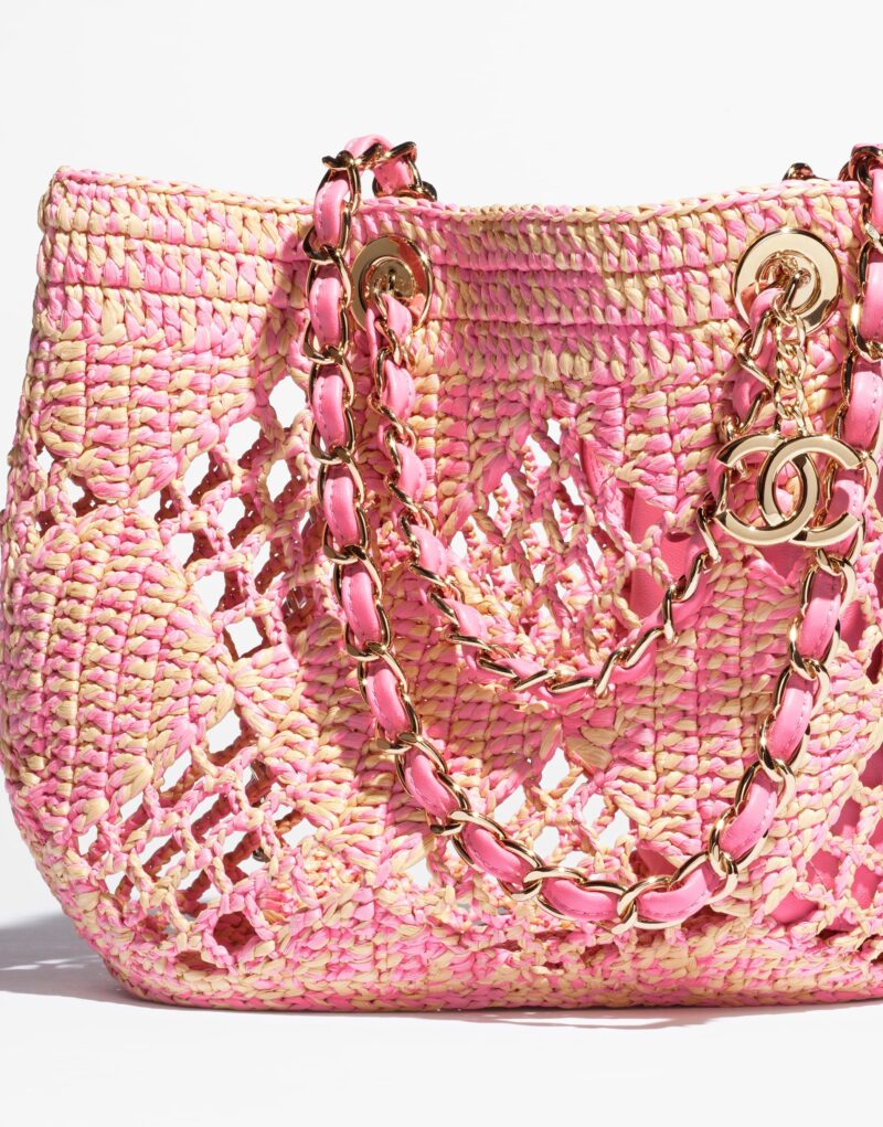 Chanel Small Shopping Bag Beige And Pink For Women AS4714 B15546 NW425
