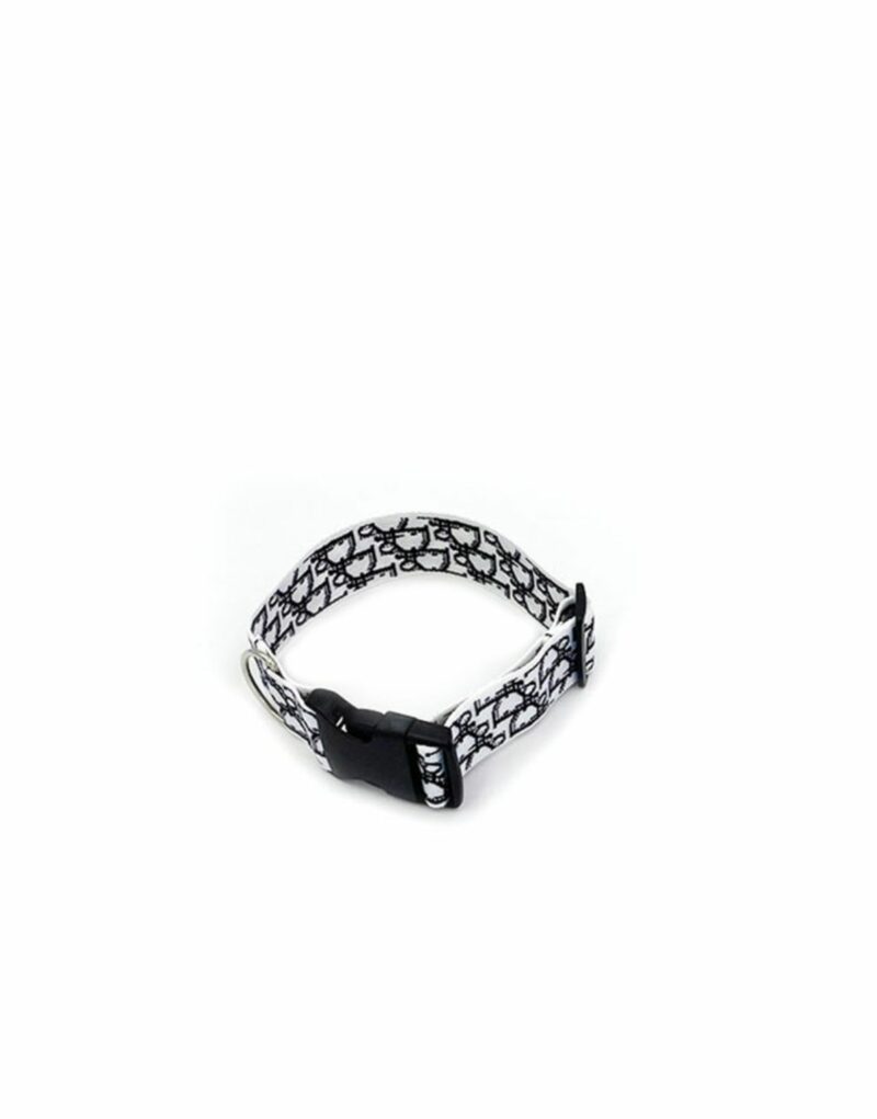 Dior Collar And Leash White For Pet