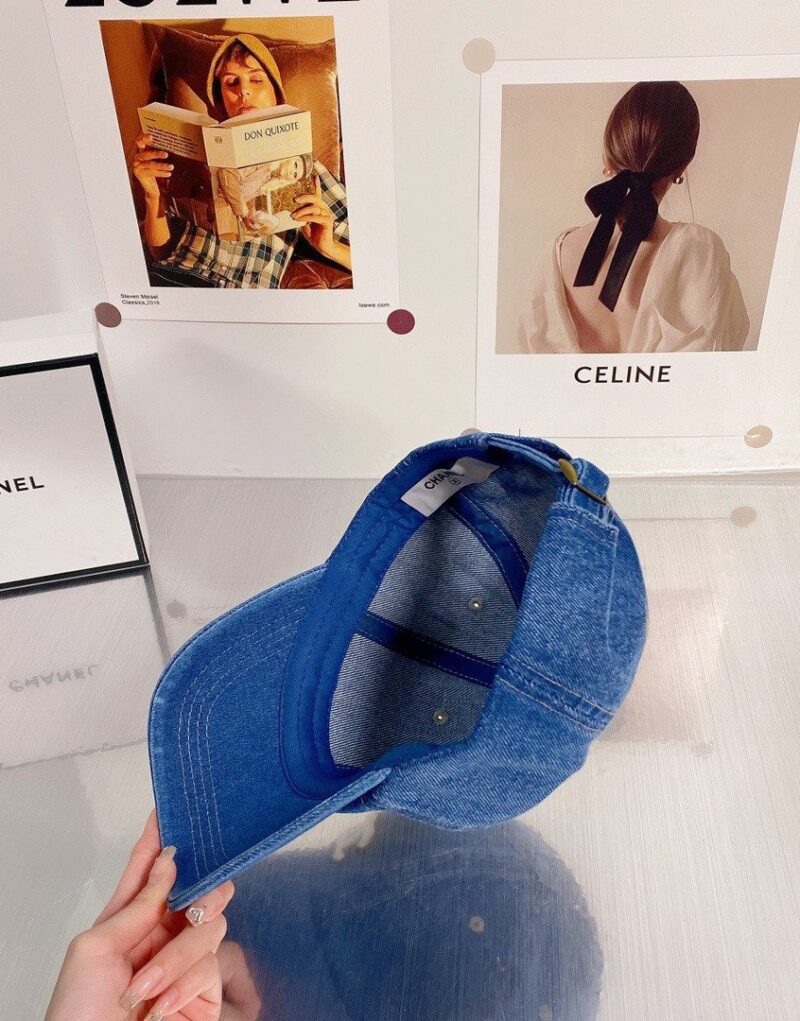 Travel Set: Louis Vuitton Horizon 55 Suitcase + Chanel 24S Denim Blue Hobo Bag + Dior Club M2U + Chanel Cap
