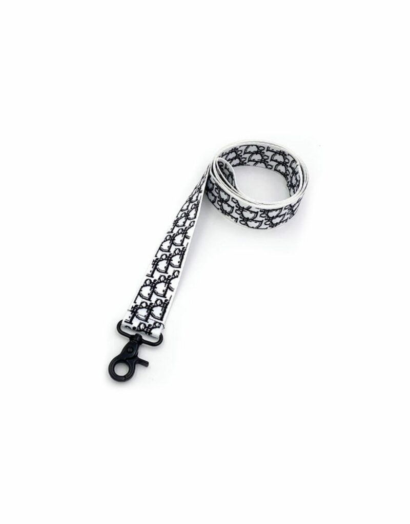 Dior Collar And Leash White For Pet