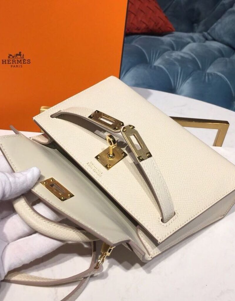 Special Set Hermes: Mini Kelly Craie Bag + Bracelet