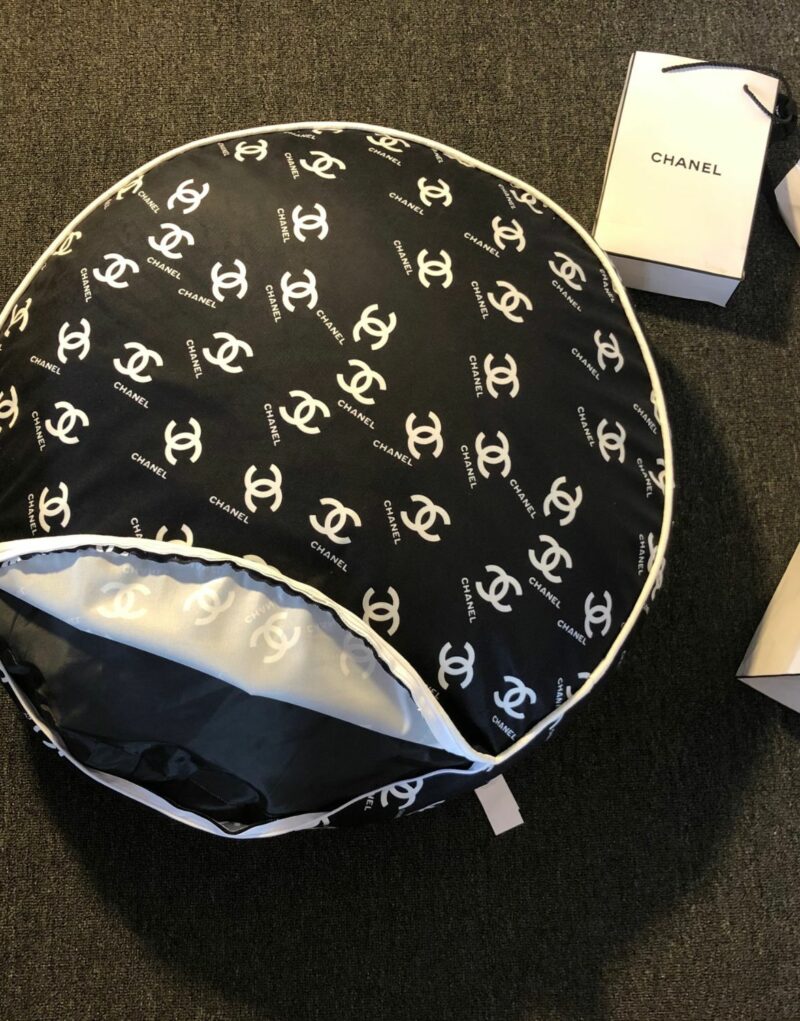 Chanel Bed Round Black For Pet