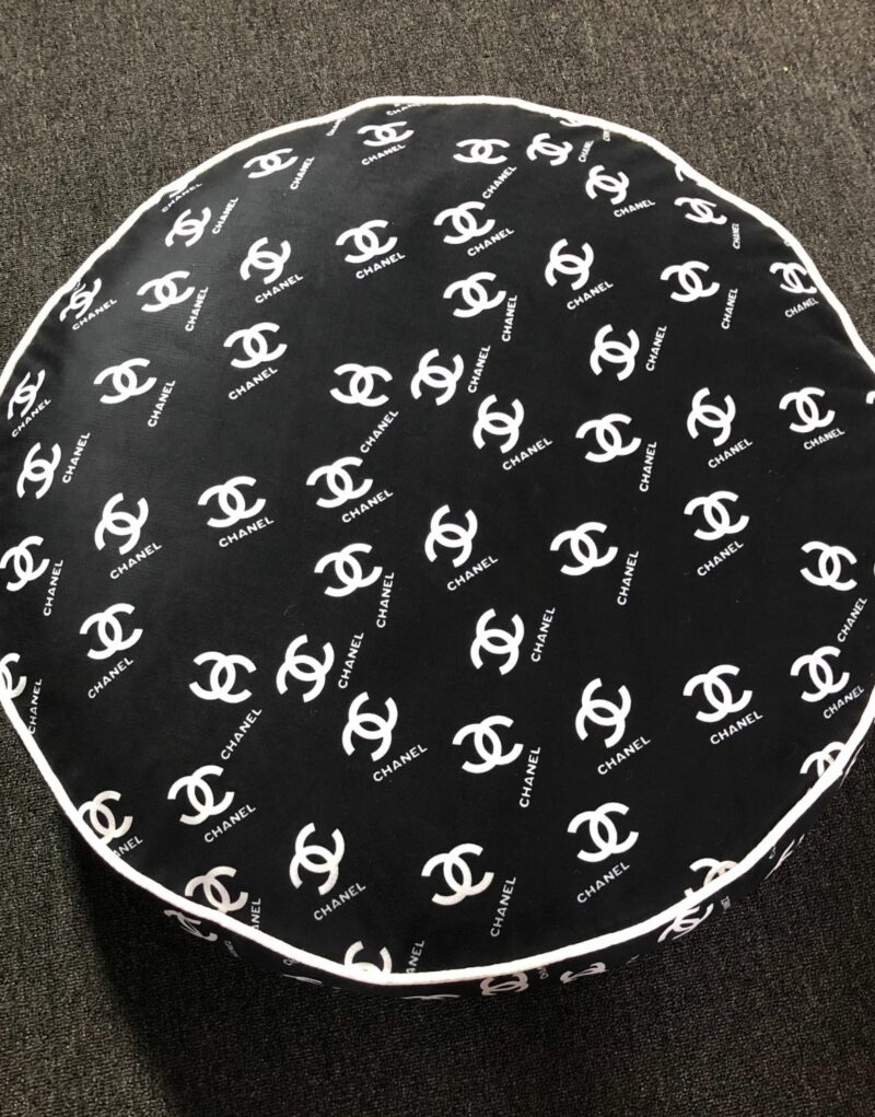 Chanel Bed Round Black For Pet