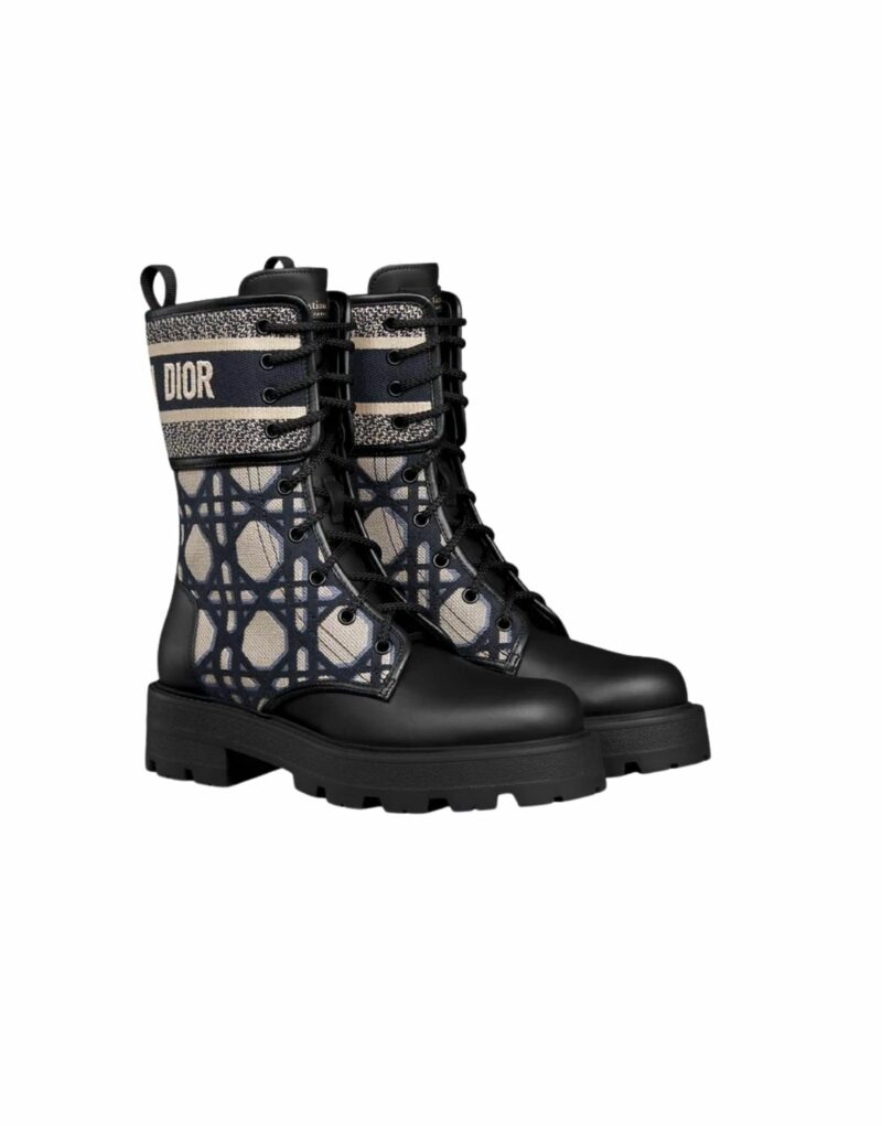 Dior D-Major Ankle Boot Blue And Beige For Women - KDI976CMY_S49X