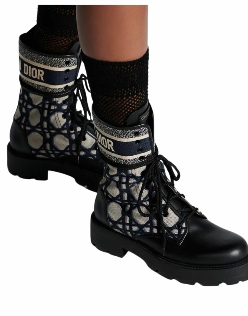 Dior D-Major Ankle Boot Blue And Beige For Women - KDI976CMY_S49X