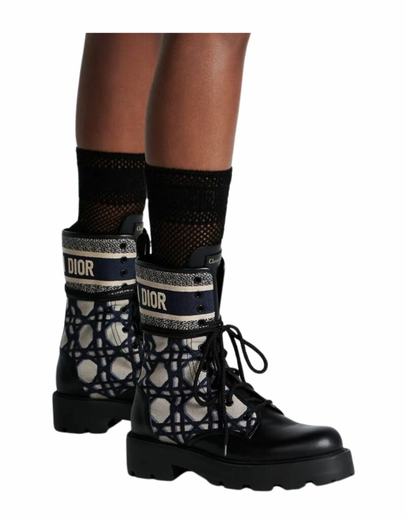 Dior D-Major Ankle Boot Blue And Beige For Women - KDI976CMY_S49X