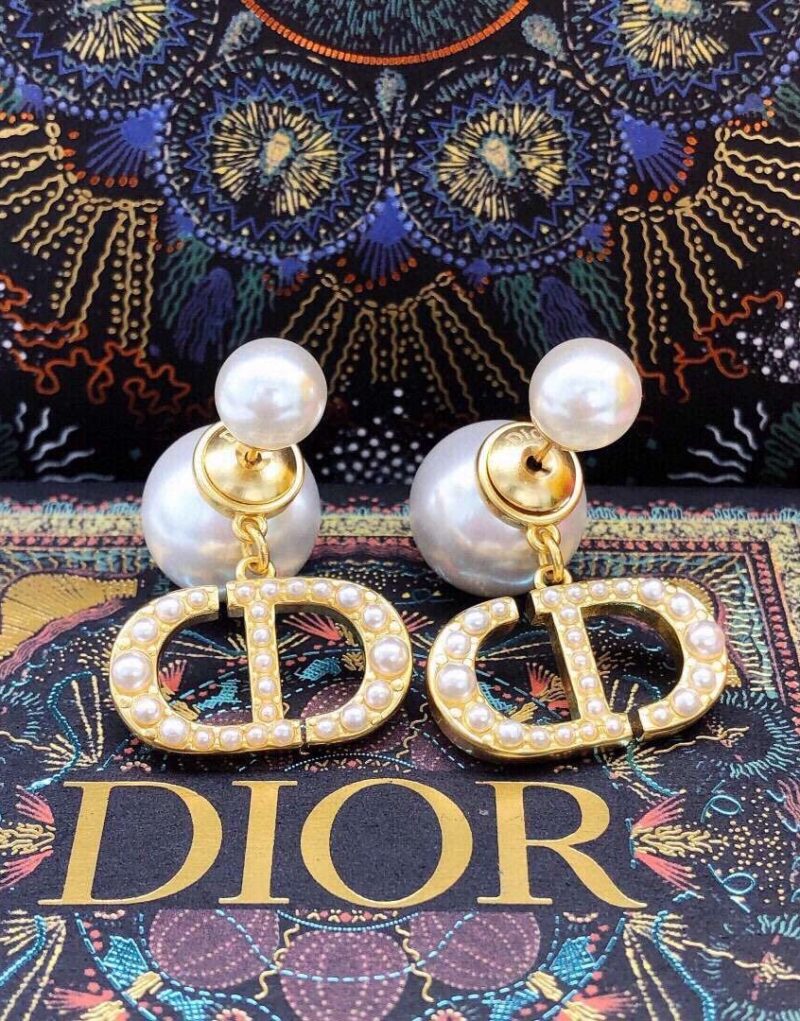 Special Set Dior: Medium Nolita Bag + Rice Grain CD Letter Earrings