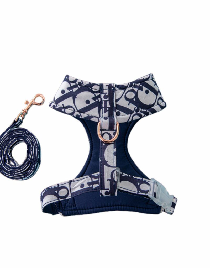 Dior Harness And Leash White For Pet