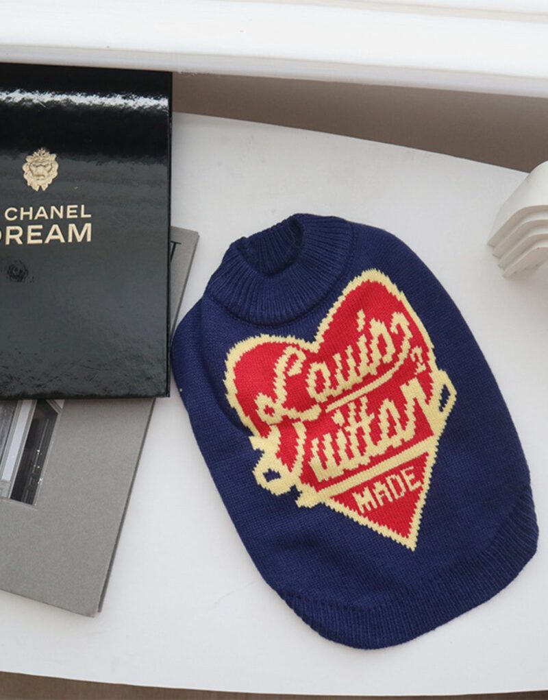 Louis Vuitton Sweater Navy Blue For Pet