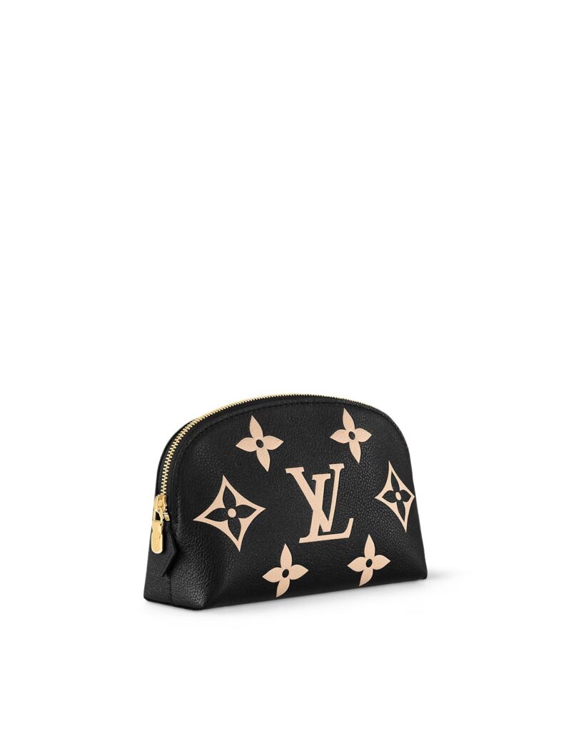 Travel Set: Louis Vuitton Horizon 55 Suitcase + Louis Vuitton Cosmetic PM Pouch Bag + Chanel Square Sunglasses + Dior Diorclub V1U Hat