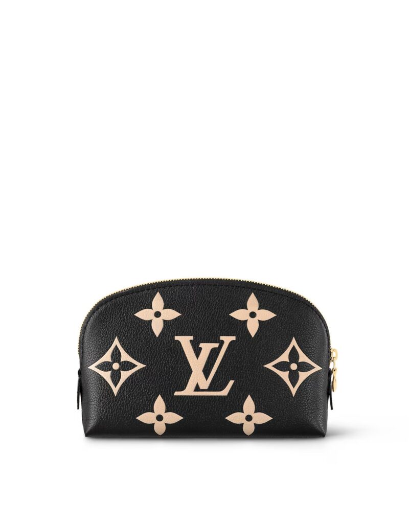 Travel Set: Louis Vuitton Horizon 55 Suitcase + Louis Vuitton Cosmetic PM Pouch Bag + Chanel Square Sunglasses + Dior Diorclub V1U Hat