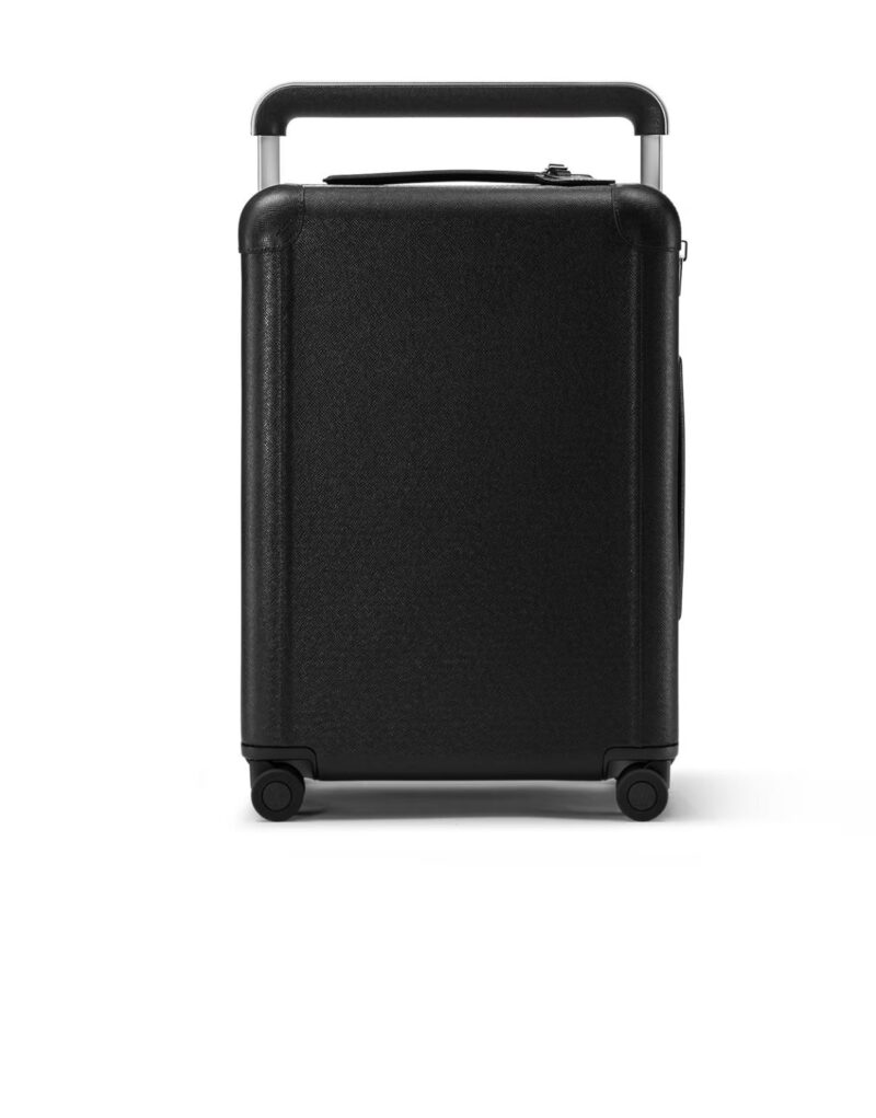 Travel Set: Louis Vuitton Horizon 55 Taiga Leather Suitcase + Dior Medium Nolita Bag + Saint Laurent Berets Hat + Louis Vuitton 1.1 Millionaires Sunglasses