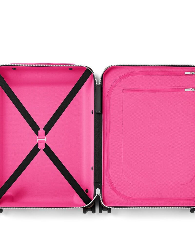 Travel Set: Louis Vuitton Horizon 55 Suitcase Pink + Chanel Large Classic Handbag Pink