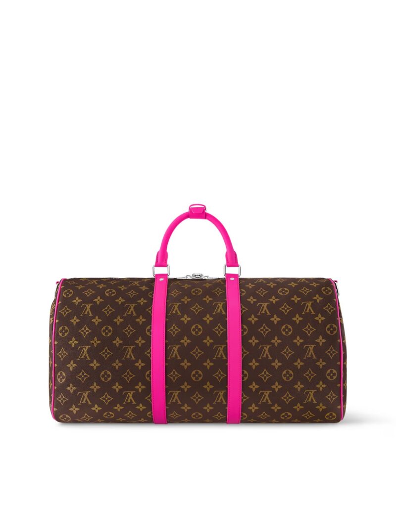Travel Set: Louis Vuitton Horizon 55 Suitcase + Louis Vuitton Keepall Bandoulière 50 Bag + Louis Vuitton Passport Cover Wallet + LV Chain Round Sunglasses