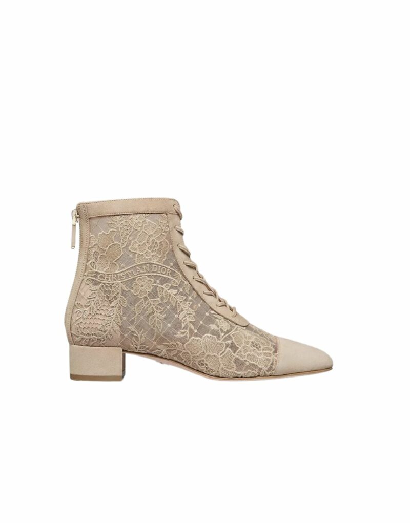 Dior Naughtily-D Heeled Ankle Boot Sand For Women KDI850ROY_S10U