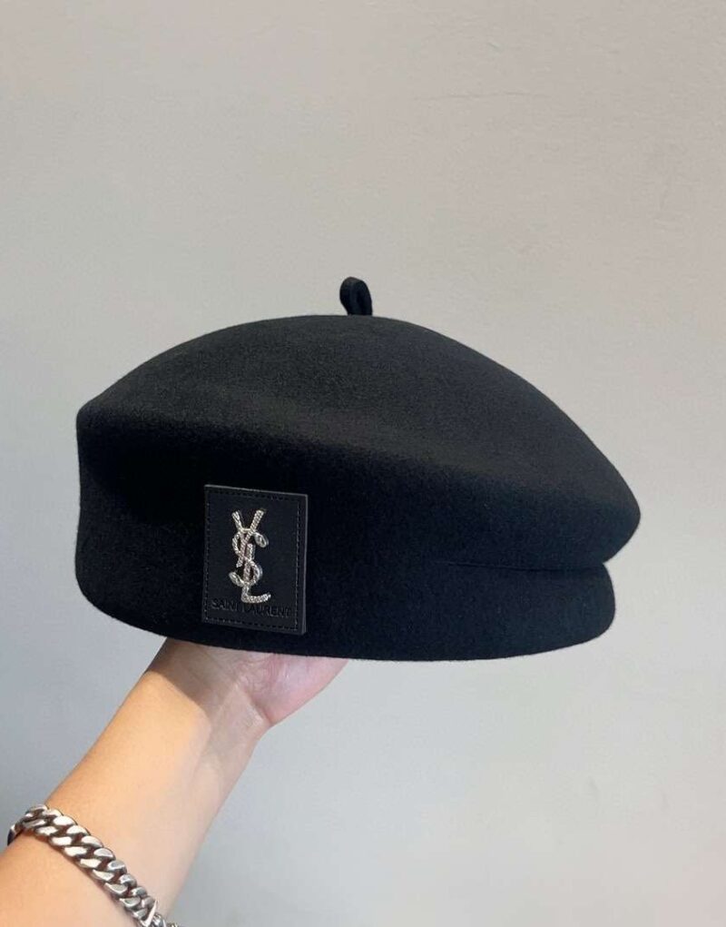 Travel Set: Louis Vuitton Horizon 55 Taiga Leather Suitcase + Dior Medium Nolita Bag + Saint Laurent Berets Hat + Louis Vuitton 1.1 Millionaires Sunglasses