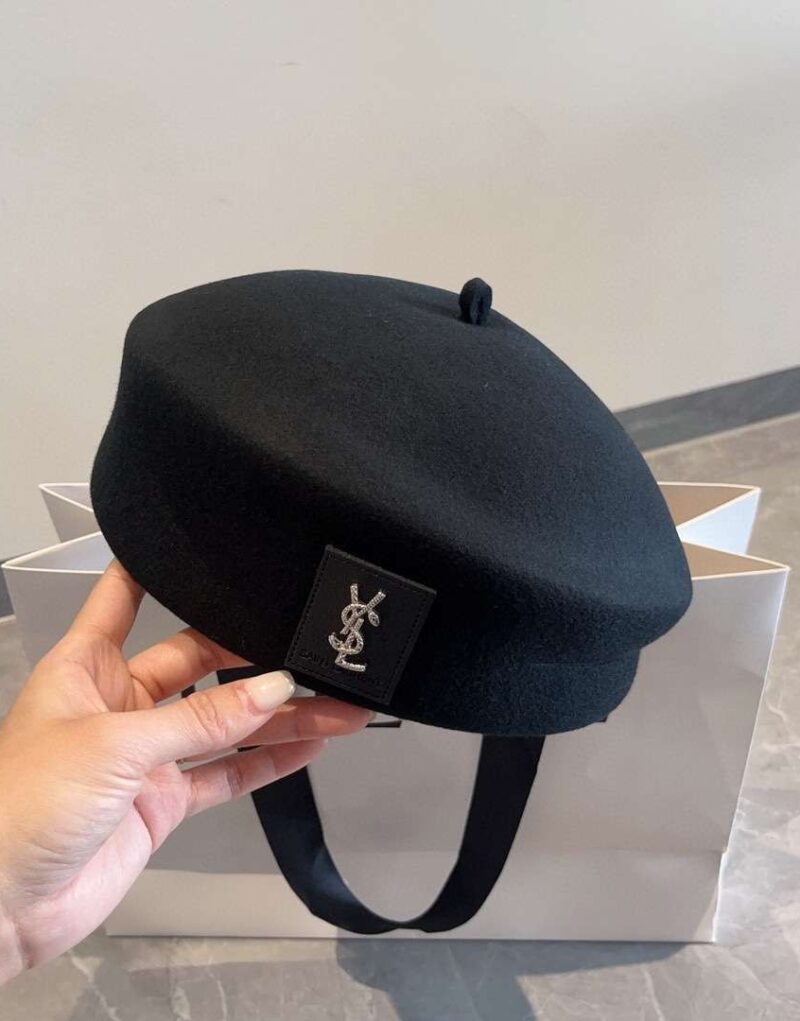 Travel Set: Louis Vuitton Horizon 55 Taiga Leather Suitcase + Dior Medium Nolita Bag + Saint Laurent Berets Hat + Louis Vuitton 1.1 Millionaires Sunglasses