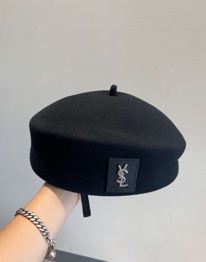 Travel Set: Louis Vuitton Horizon 55 Taiga Leather Suitcase + Dior Medium Nolita Bag + Saint Laurent Berets Hat + Louis Vuitton 1.1 Millionaires Sunglasses