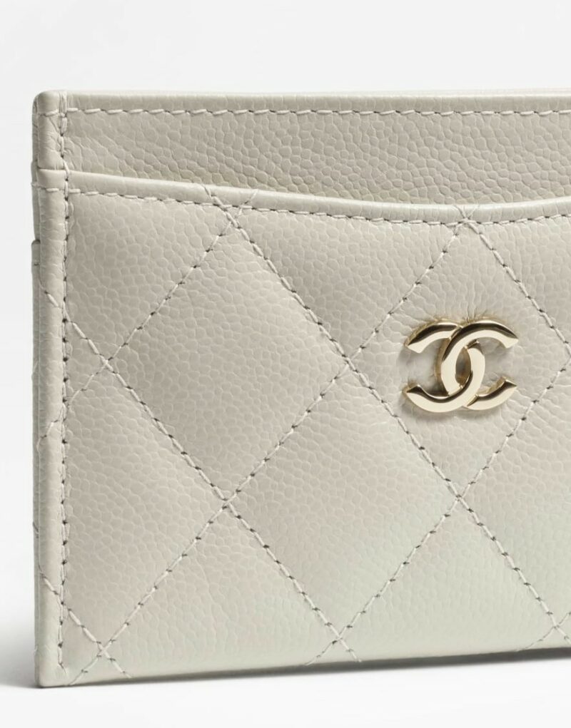 Chanel Classic Card Holder Light Grey For Women 4.4in/11.2cm AP0213 B10583 NW786