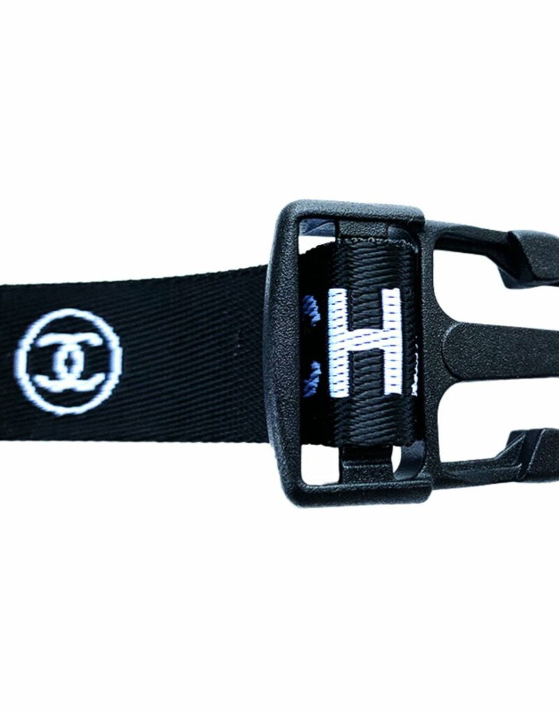 Chanel Collar And Leash Black For Pet