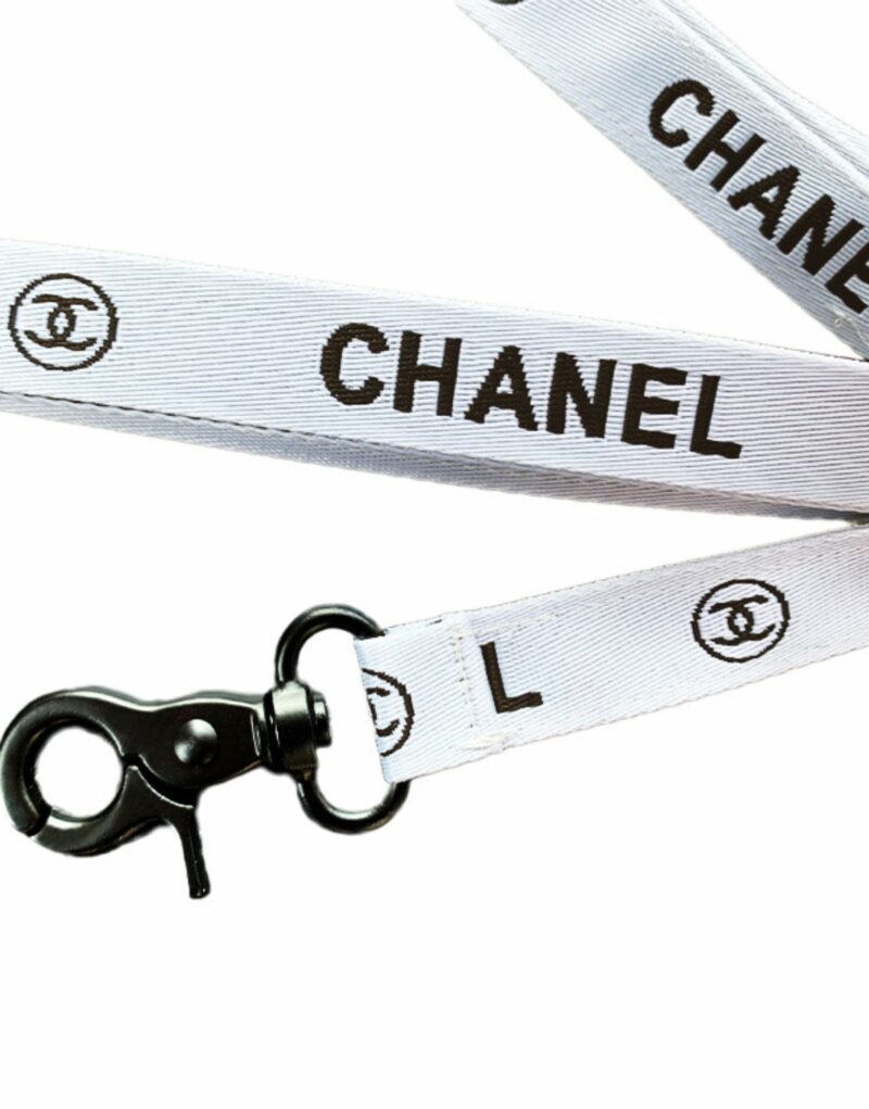 Chanel Collar And Leash White For Pet