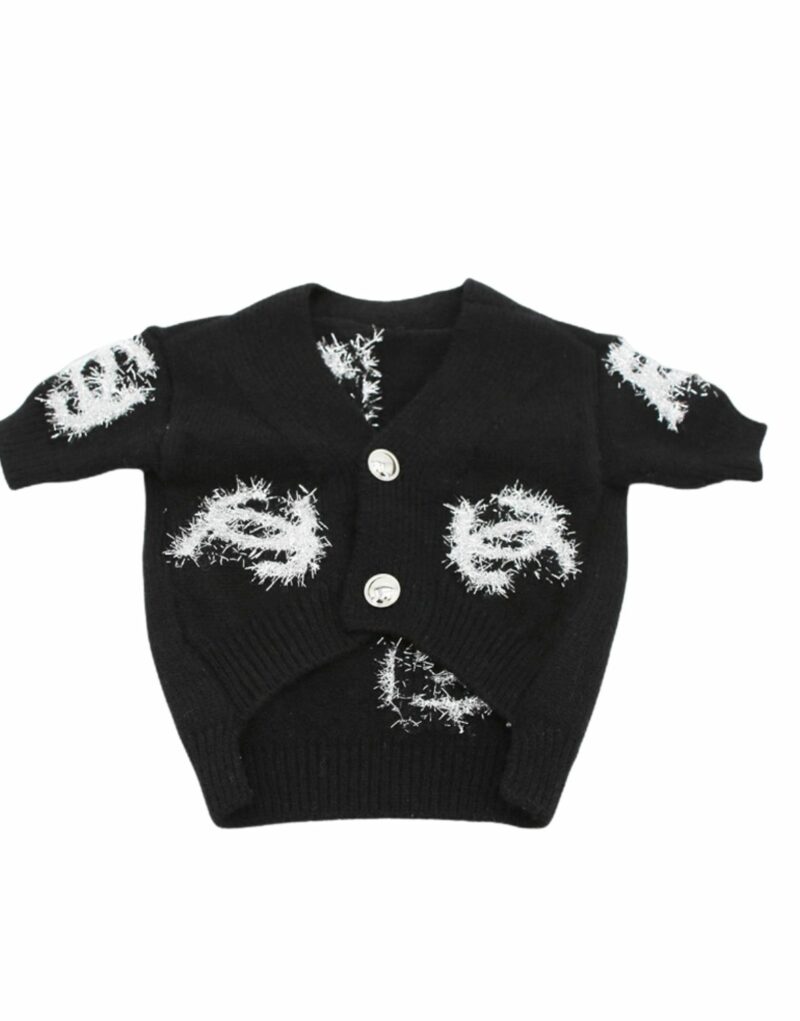 Chanel Logo Sweater Black/White For Pet