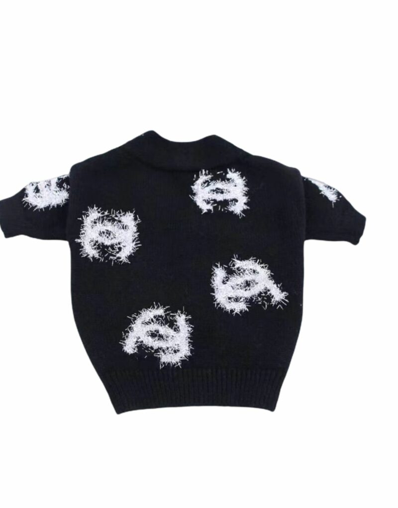 Chanel Logo Sweater Black/White For Pet