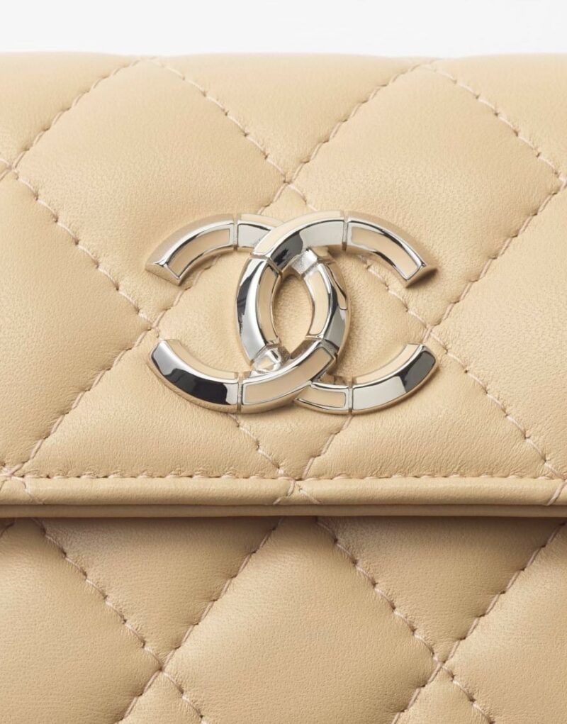 Chanel Small Flap Wallet Beige For Women 4.1in/10.6cm AP4192 B17694 NZG75