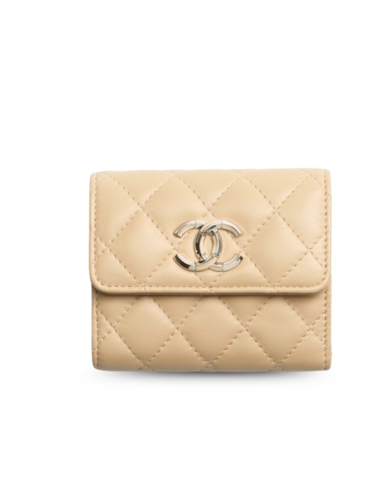 Chanel Small Flap Wallet Beige For Women 4.1in/10.6cm AP4192 B17694 NZG75
