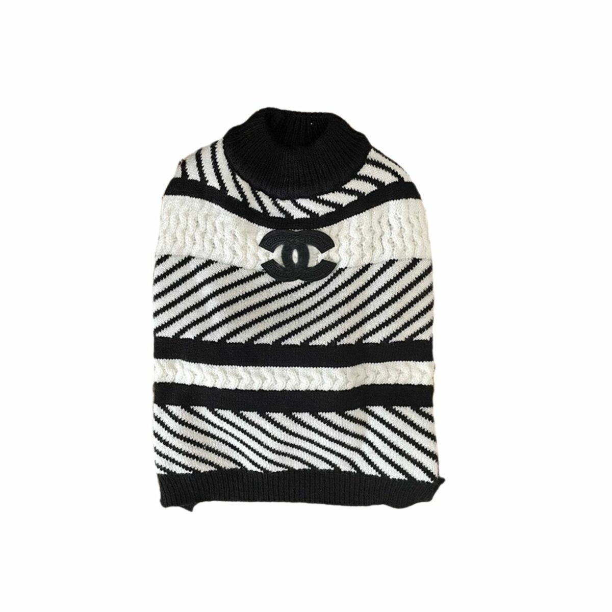 Chanel Sweater Black/White For Pet