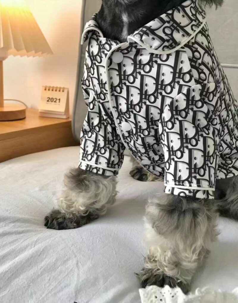 Dior T-Shirt Black/White For Pet