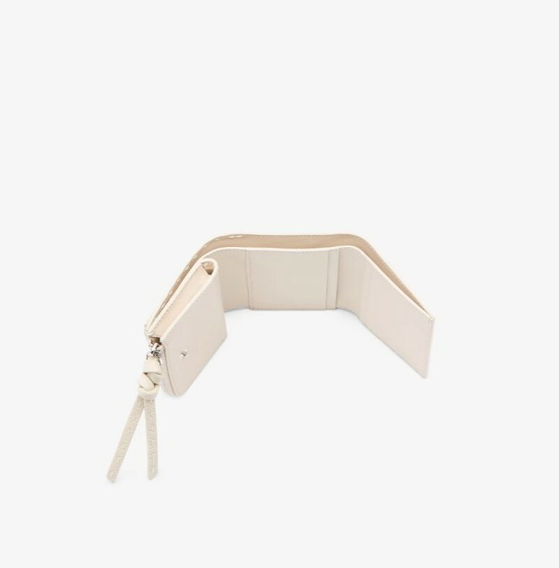 Fendi Peekaboo Micro Trifold White For Women 3.9in/10cm 8M0499ARC1F0MU3