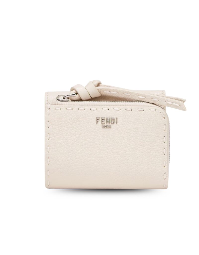 Fendi Peekaboo Micro Trifold White For Women 3.9in/10cm 8M0499ARC1F0MU3