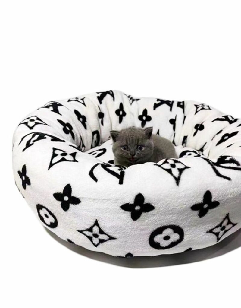 Louis Vuitton Bed Round White For Pet