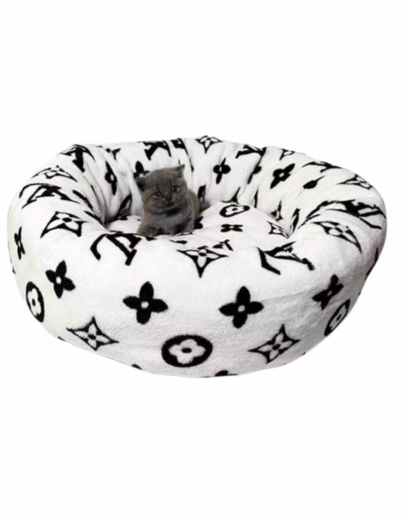 Louis Vuitton Bed Round White For Pet