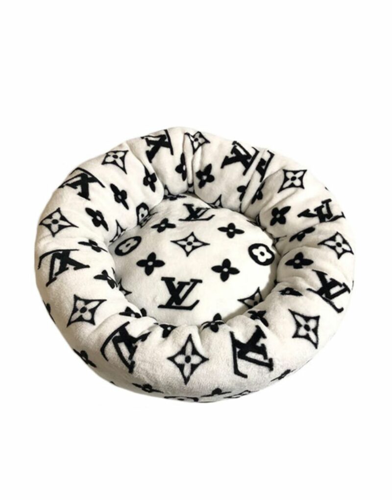 Louis Vuitton Bed Round White For Pet