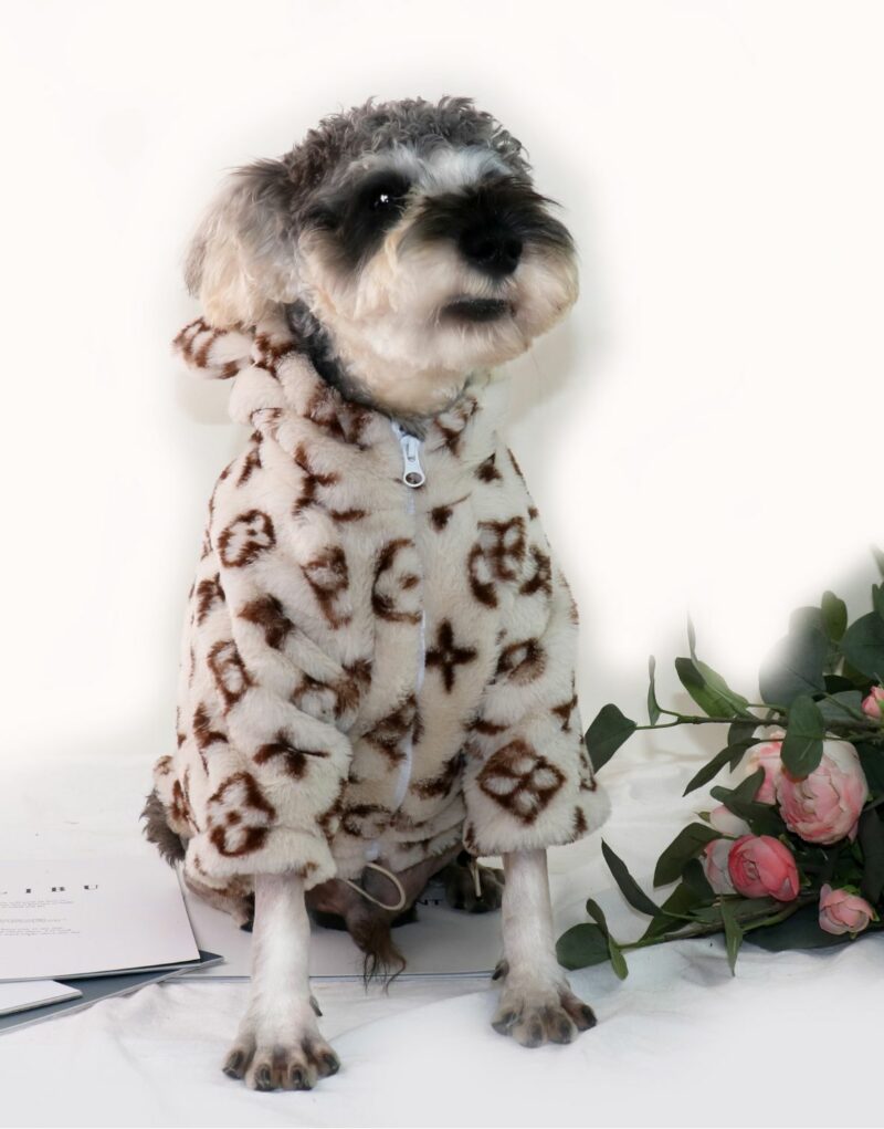 Louis Vuitton Hoodies With Ears Beige For Pet