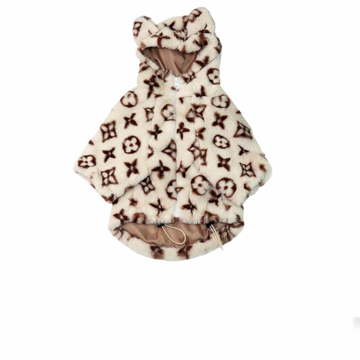 Louis Vuitton Hoodies With Ears Beige For Pet