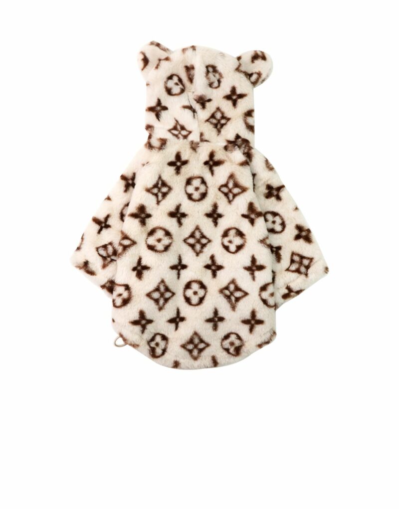 Louis Vuitton Hoodies With Ears Beige For Pet